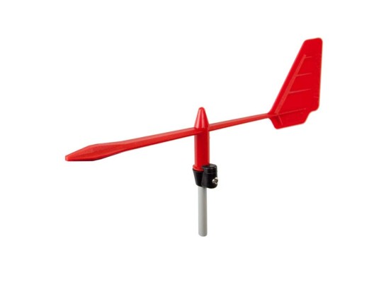 Girouette fleche Pro rouge, tige 5mm