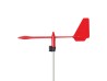 Girouette fleche Pro rouge, tige 5mm