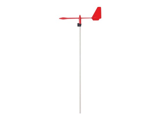 Girouette fleche Pro rouge, tige 5mm