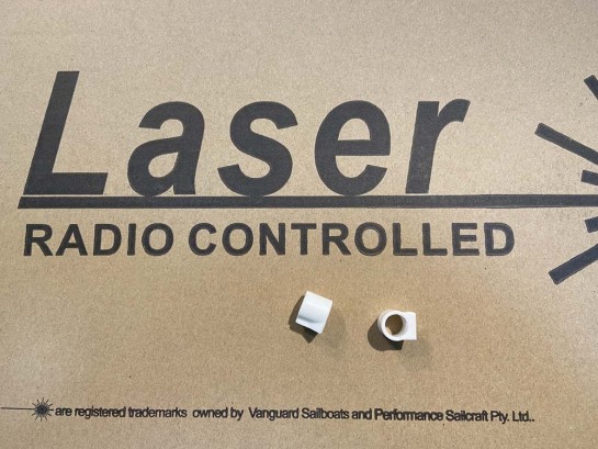 Laser RC rudder or rudder ring