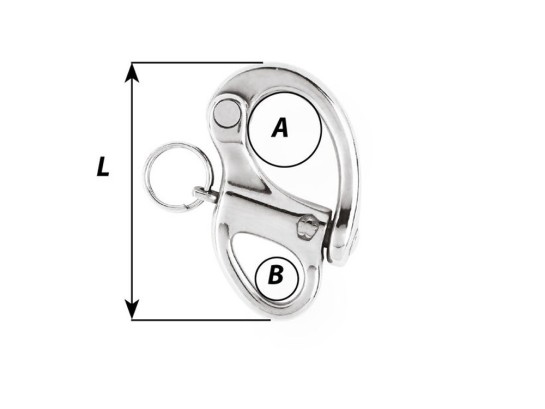 Snap shackle - With fixed eye Wichard