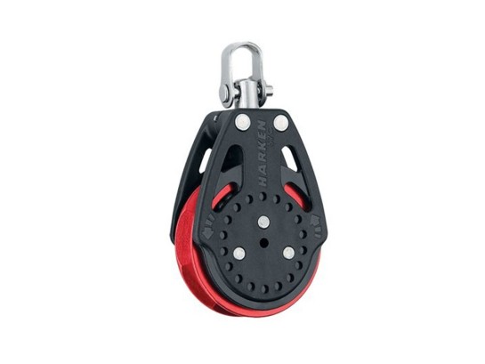 57mm Ratchamatic® Block — Swivel, Red Sheave  marçon yachting