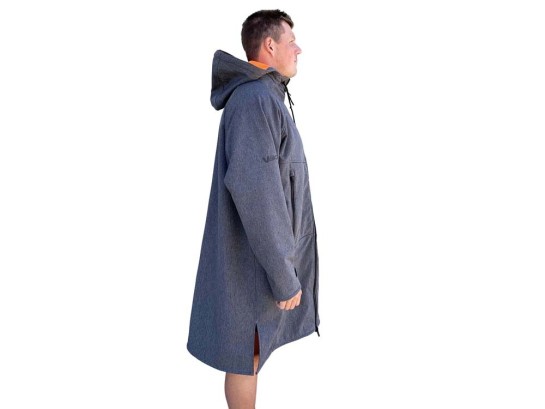 BEACH COAT -GREY/ORANGE marçon yachting