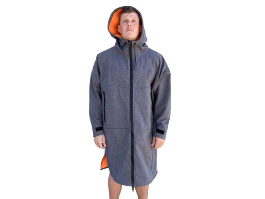 BEACH COAT -GREY/ORANGE marçon yachting