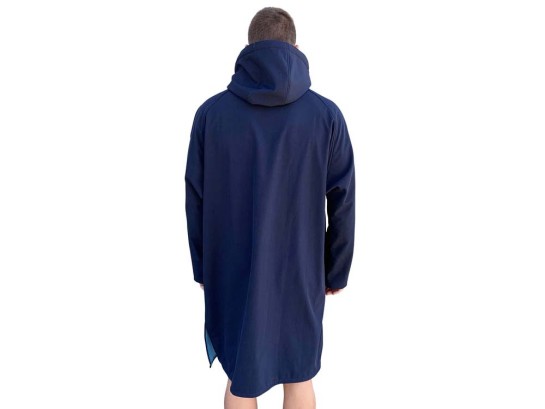 BEACH COAT -NAVY/CYAN