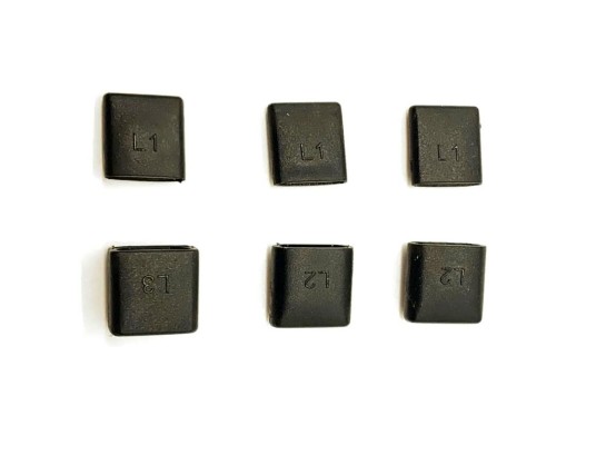 Jeu de 6 embouts de lattes ILCA 7 / Laser MK2, marçon yachting
