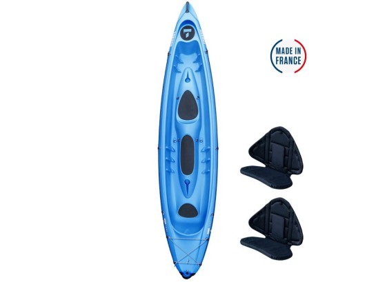 obago Kayak TAHE – Family 2-Seater Kayak, Rigid, Stable and Comfortable