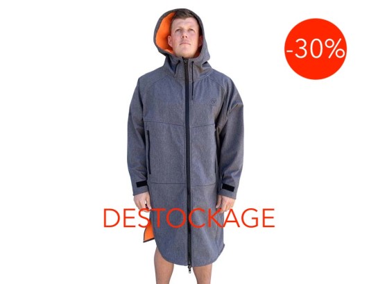 BEACH COAT -GREY/ORANGE marçon yachting
