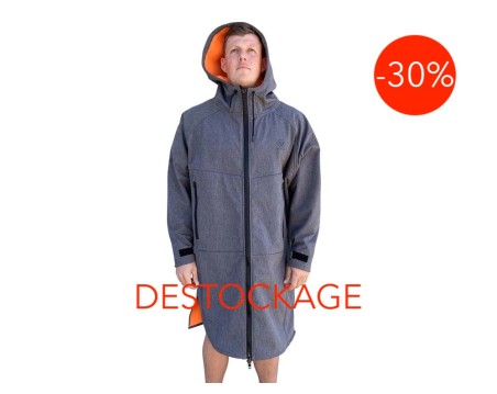 BEACH COAT -GREY/ORANGE marçon yachting