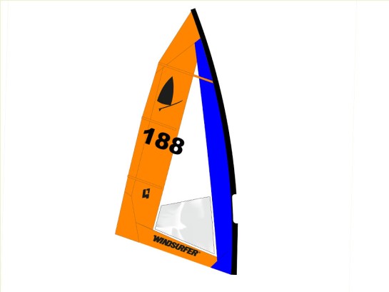 Voile Windsurfer 4,7 m² – Idéale vent fort et débutants, marçon yachting