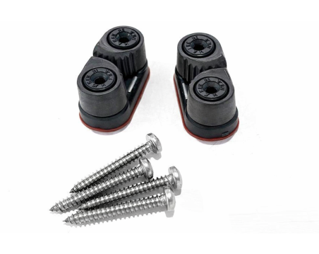 2 Taquets Harken Micro Carbo-Cam® Cleat avec vis