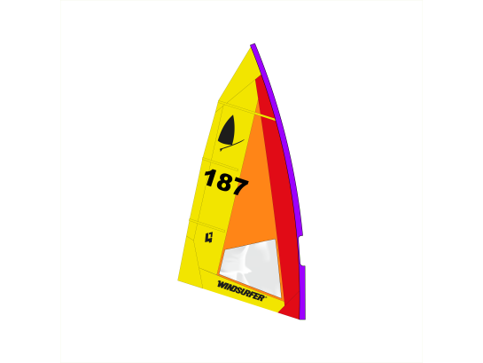 Voile Windsurfer 4,7 m² – Idéale vent fort et débutants, marçon yachting