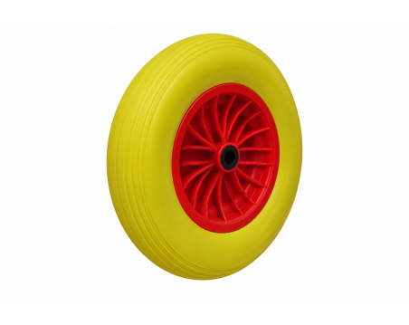 Roue souple en polyuréthane increvable 4.00-8"