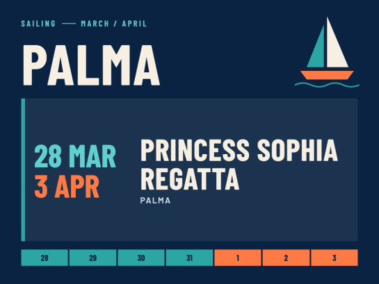 Palma Princess Sophia Regatta – du 28 mars au 3 avril