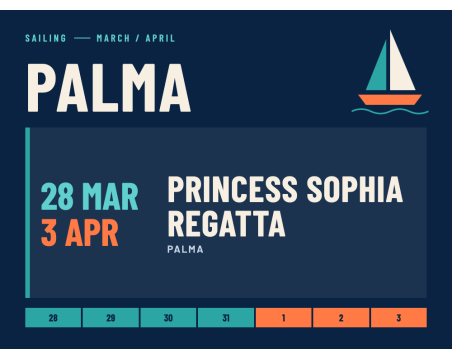 Palma Princess Sophia Regatta – du 28 mars au 3 avril