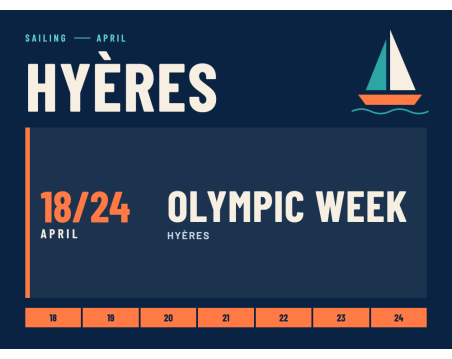 Hyères Olympic Week – du 18 au 24 avril