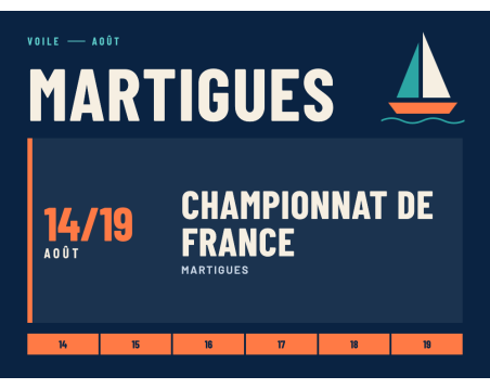 Championnat de France, Martigues, 14/19 août