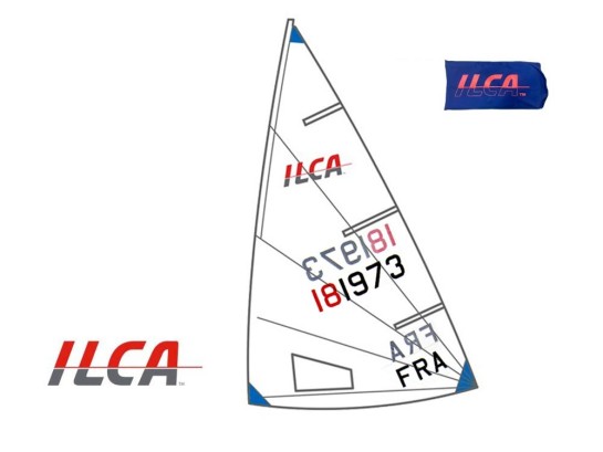 voile ilca laser avec numero