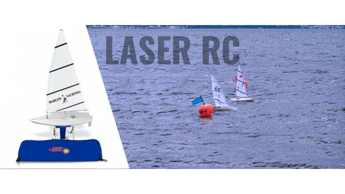 Voilier radiocommandé prêt a naviguer Laser RC - Marçon Yachting